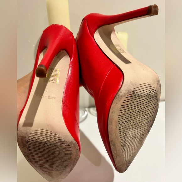 PrettyLittleThings red stiletto boots US9 UK7 - Picture 2 of 4